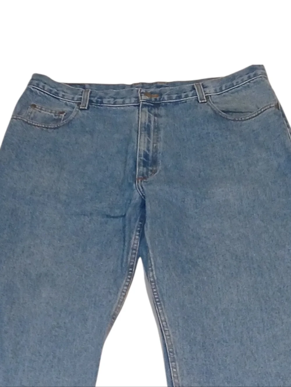 Members Mark -Vintage Men's Jeans Blue Denim Heavy Duty 5-Pocket 40 X 30 - Picture 5 of 10